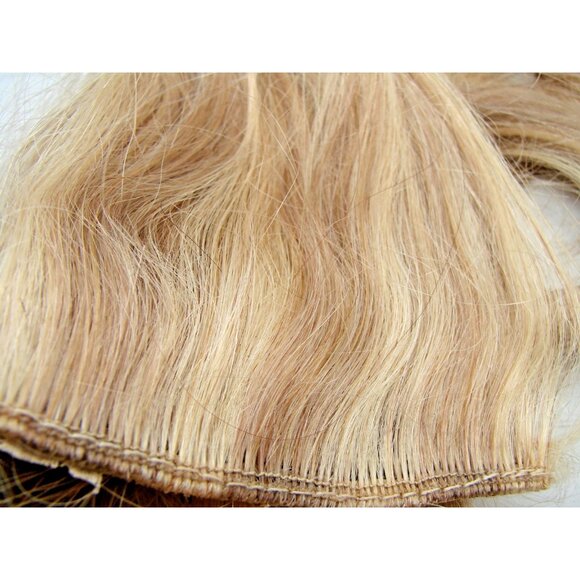 Doores Human Hair Extensions Mixed Set Ponytail Clip Stick Blonde Highlight 18" - Picture 3 of 11